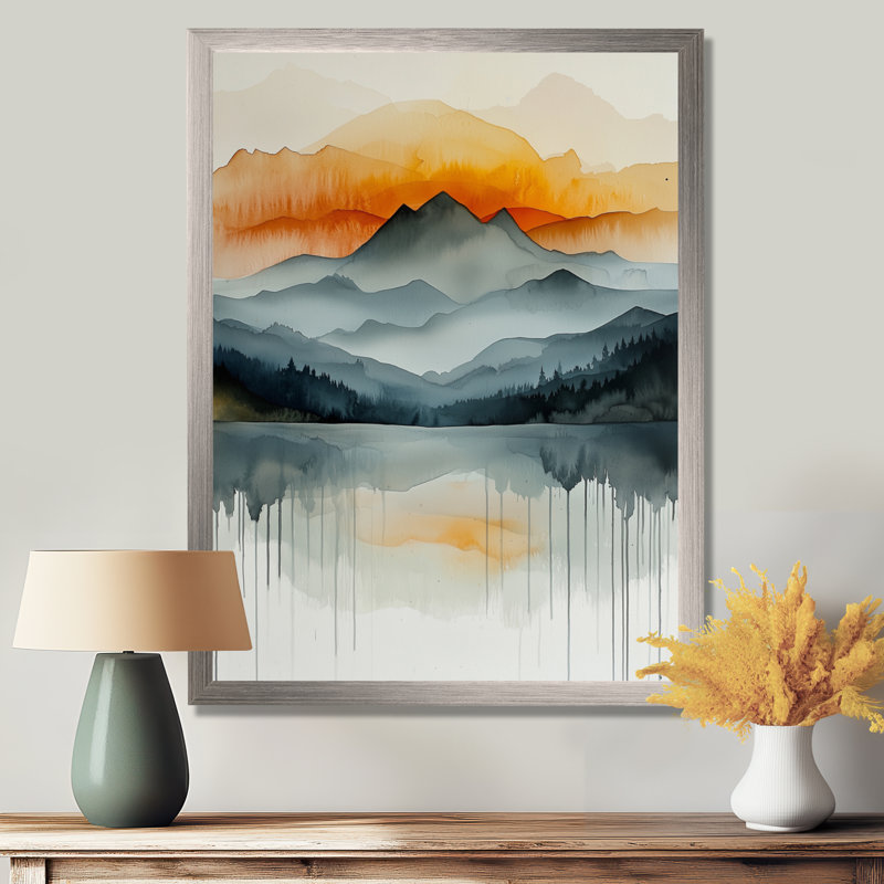Odilon - Landscapes Wall Art, Silver, 20" H x 12" W, Reproduction encadrée d'une seule photo