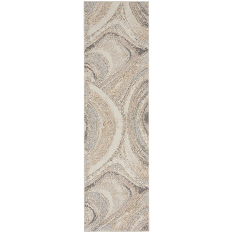 Breux Abstract Area Rug, Runner 66 x 229cm