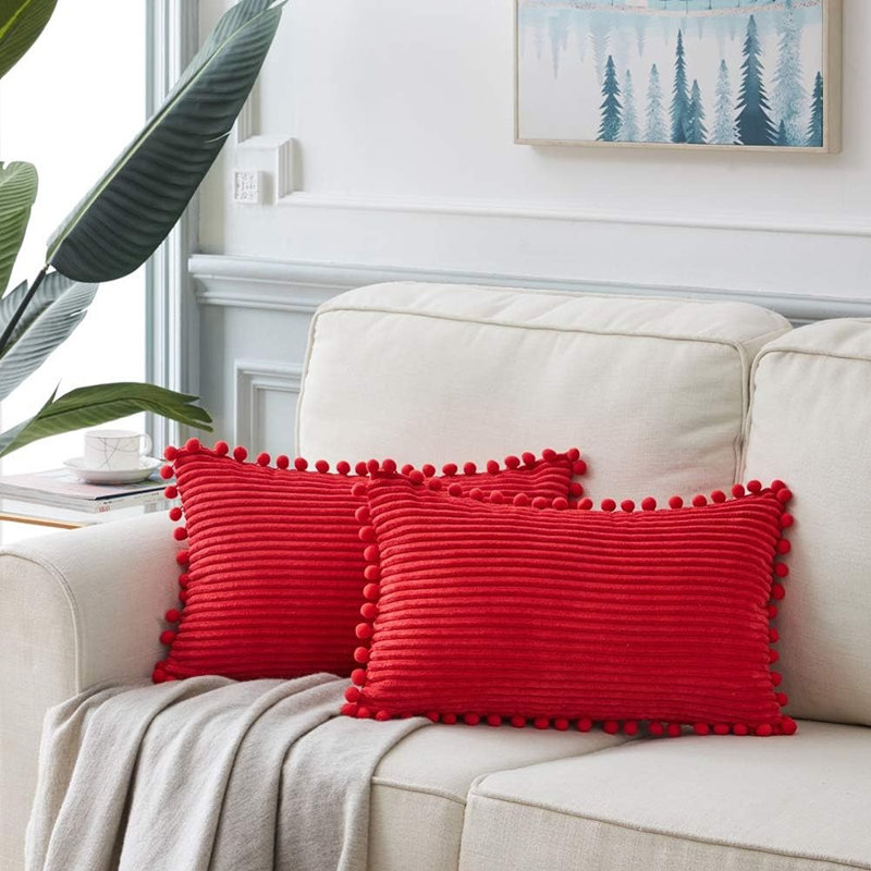 Striped Corduroy Pillow Cover