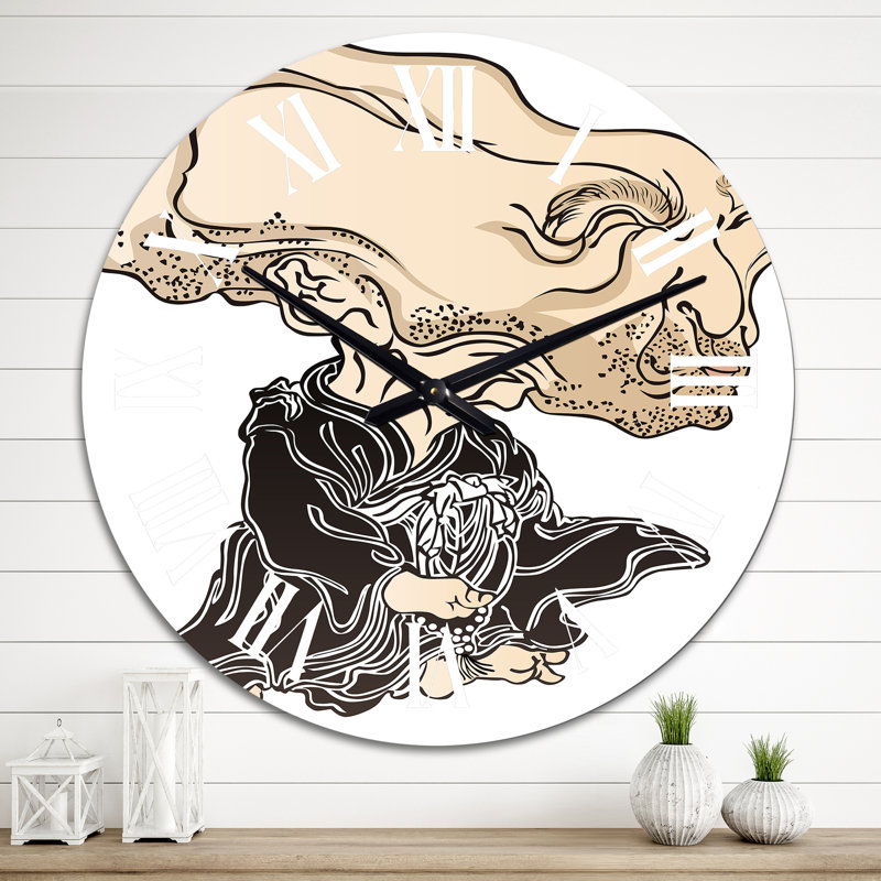 Horloge murale rétro Ukiyoe, Moyen