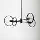 Alexandro 4 Light Fabric Dimmable Sputnik Chandelier