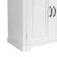 Bathroom Storage Cabinet with Doors and Drawer, Multiple Storage Space, Adjustable Shelf, White-1990592369