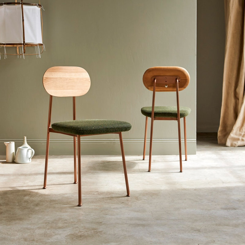 Yutapi Upholstered Dining Chair, Green