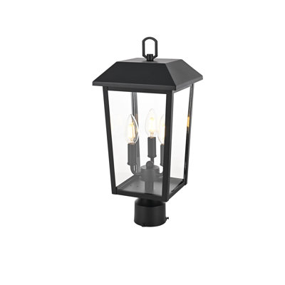 8" x 18" Iron Outdoor Post Light