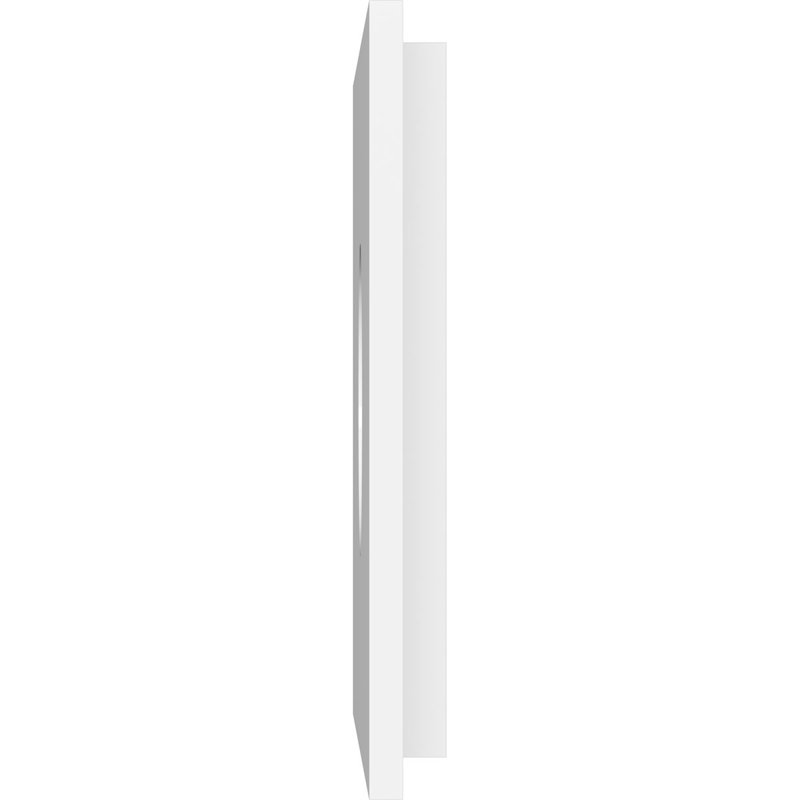 18"W x 9"H x 4"ID x 6 1/4"C x 1"P Rectangle Architectural Grade PVC Contemporary Ceiling Medallion, 9" H x 18" W x 1" D