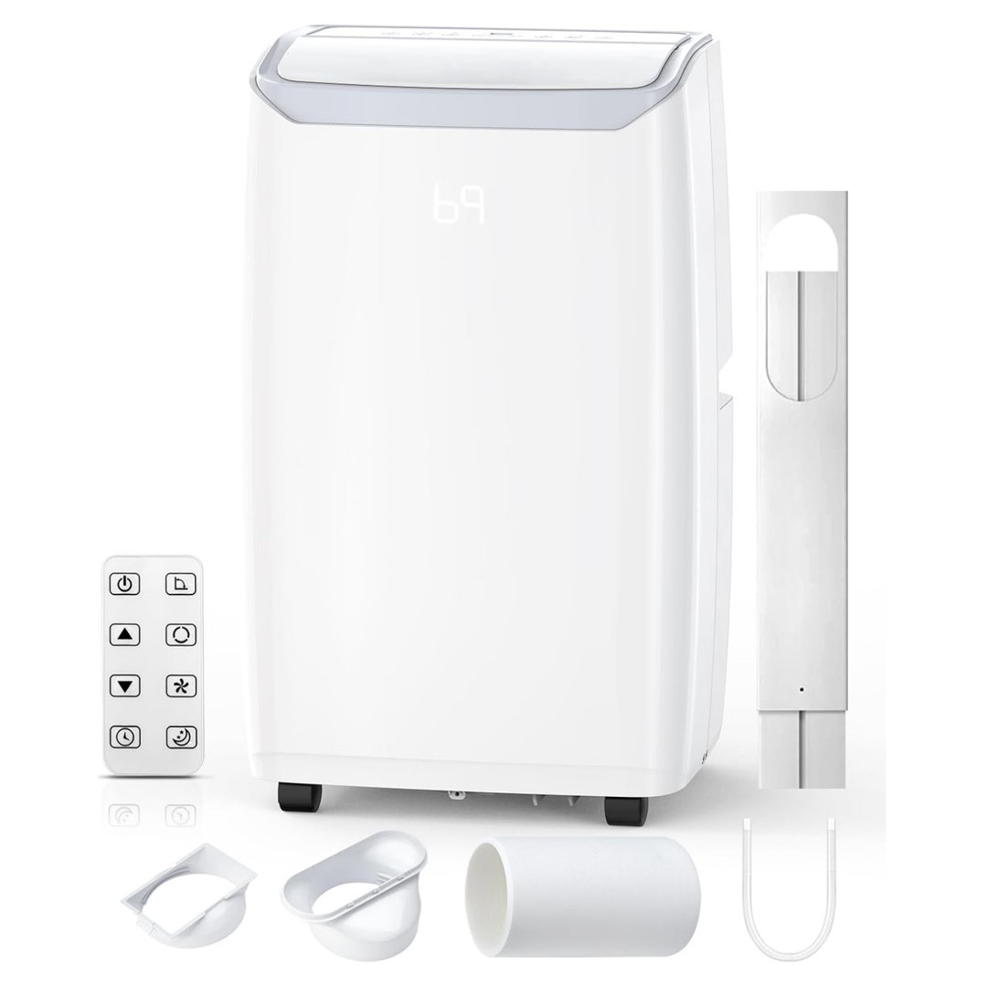 Gaomon 14000 BTUs Portable Air Conditioners with Remote Control, 3-in-1 Portable AC Unit with Fan & Dehumidifier for Room up to 750 sq.ft., Smart/Sleep Mode, 24H Timer, Installation Kit gaomon