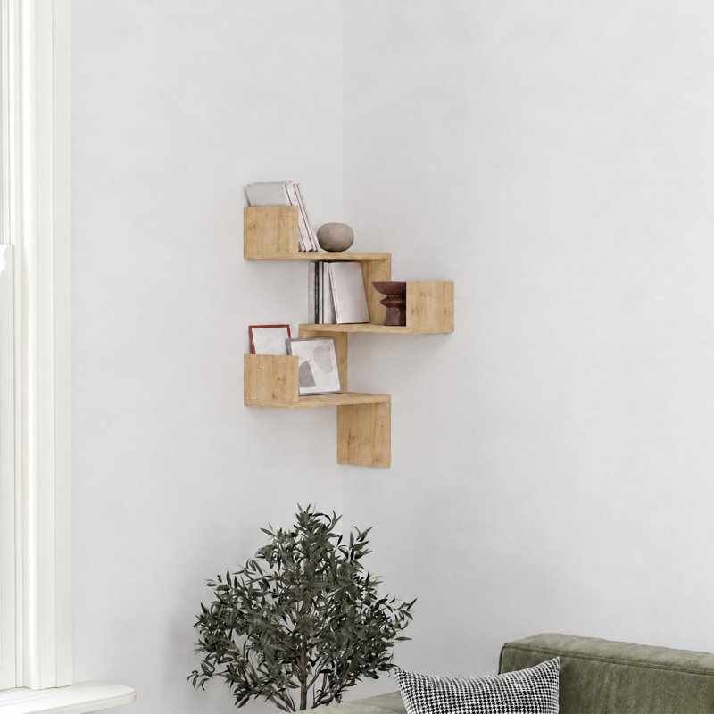 Corner Shelf, Sapphire Oak