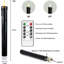 6 Pack Ivory Flameless Taper Candles, 9.5 - inch, Battery: Operated, with Remote Control-731965996