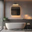 2PCS - Luminaire de salle de bain à DEL 12 "à intensité variable avec abat-jour albâtre-121498475-123017137-121498473