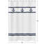 Rideau de douche en coton Anchors Away