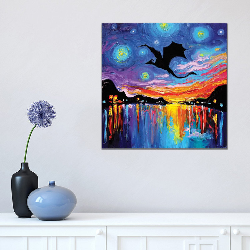 Guardian by Aja Trier - Painting on Canvas, 66.04 cm H x 66.04 cm W x 3.175 cm D, Wrapped Canvas