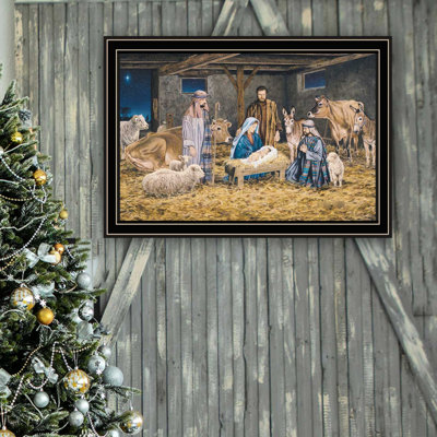 Decor 4U: Elegant Living Room Wall Decoration. Birth Of Theme. 30"X21"X1". 8Lb. Construction. Made In Print. Wood+Paper
