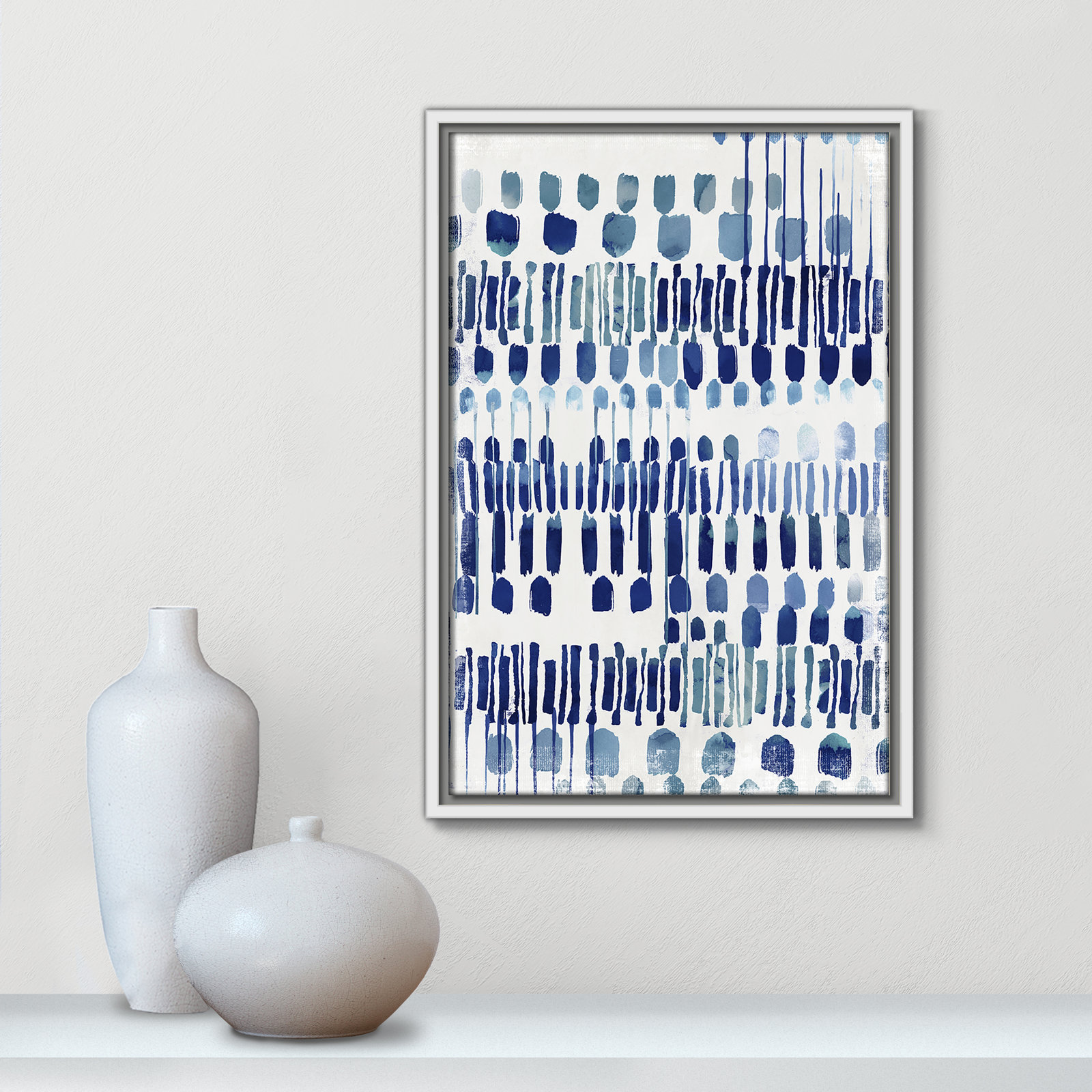 Continuously I - Painting Print, No Matte, White Framed Canvas, 19.5" H x 13.5" W x 2" D