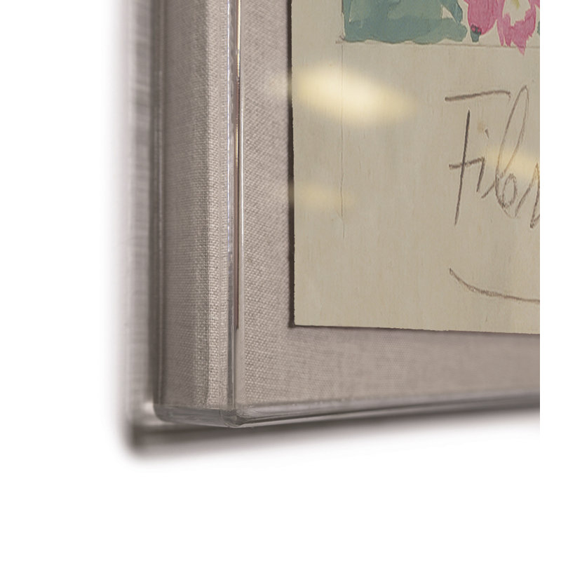 Flower Field Print by Paule Marrot, Acrylic Box, 44" H x 56" W x 1.25" D