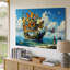 Art mural, voilier papillon, toile, nature, aventure-252923720