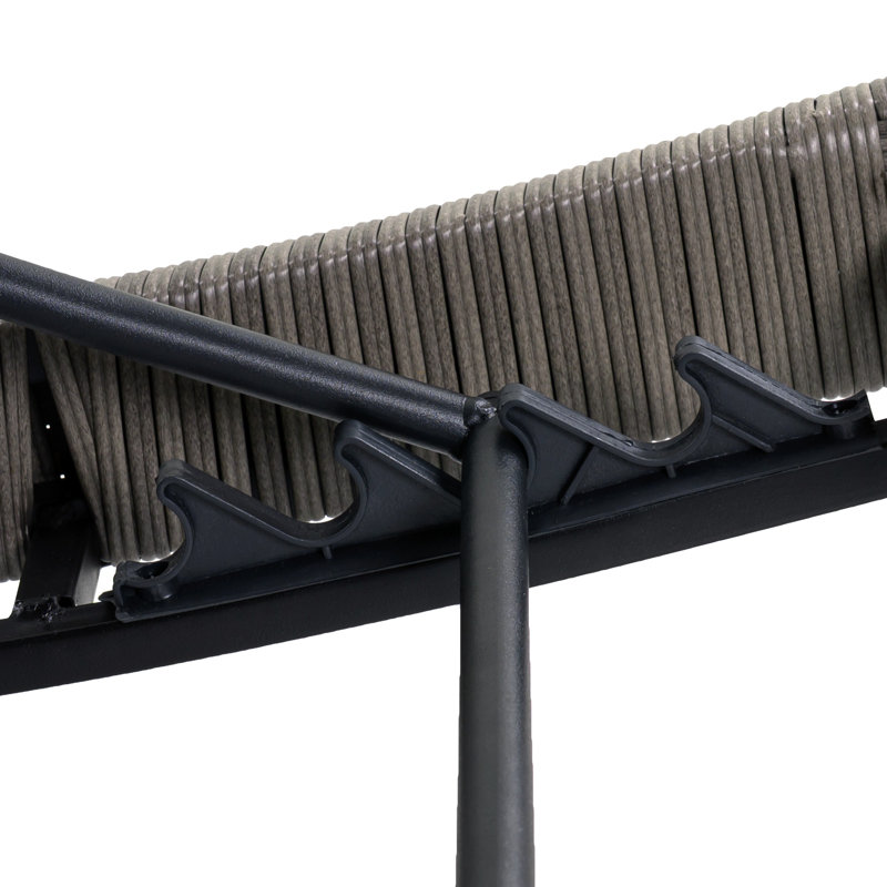 80" Patio Wicker Chaise Lounge with Adjustable Backrest and Rolling Wheels, Gray