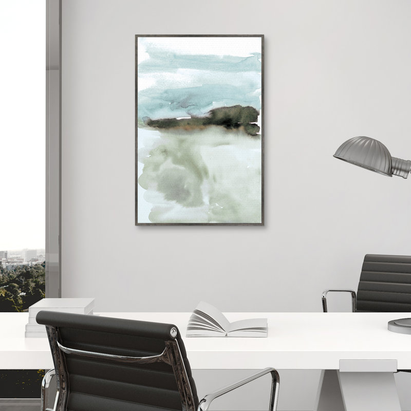 "Abstract Coast" par Willowbrook, art mural encadré