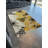 Yellow-Beige Themed Beehive and Bee Patterned Creative Modern Decorative Rug-1438702326