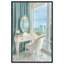 Art de salle de bain tendance bleu sarcelle Miami par Notoriart-105309396-105309408