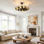 36.8" Oil Rubbed Bronze Caged Ceiling Fan With Dimmable LED Lights And Remote Control