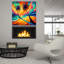 «Two Palms» par Rey Klimt, art mural en verre acrylique-1588951798