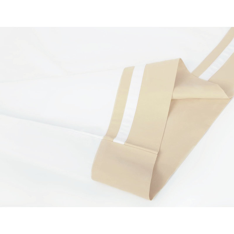 Ensemble de taies d'oreiller ouvertes Grand 100% coton percale, Taie d'oreiller très grande, Rice