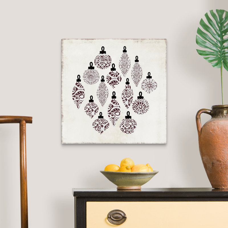 Motif d’ornement-reproduction d’art sur toile, H 20 po x l 20 po x P 1,25 po, Toile tendue