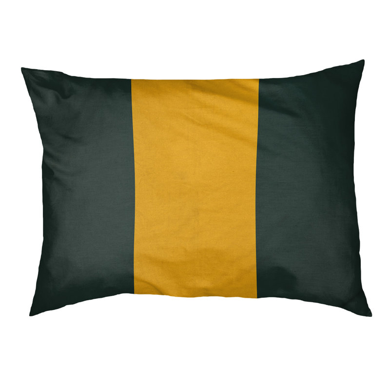 Coussin Cleveland, Petit (l 28 po x P 18 po x H 6 po), Vert/jaune
