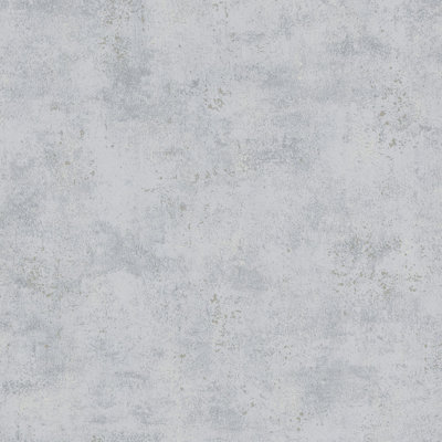 Textures Collection Industrial Distressed Plain Metallic Elements Finish Wallpaper Roll