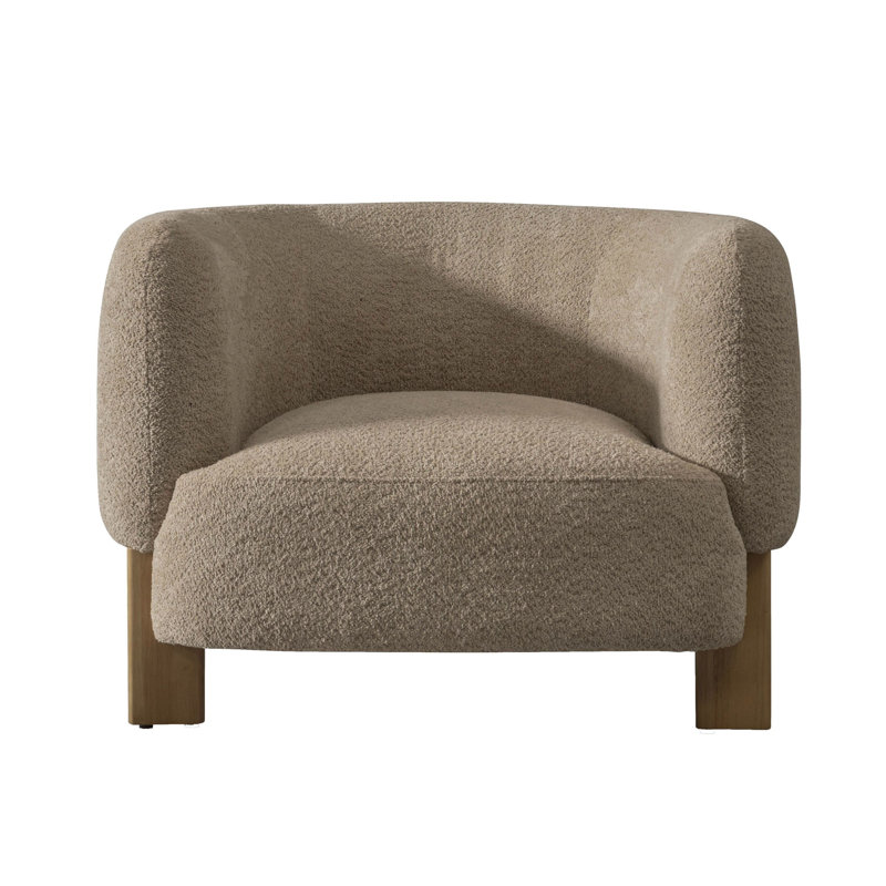 Fauteuil d'appoint 38 po Reno Tira, Mélange de polyester taupe