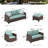 9 - Person Outdoor Wicker Patio Conversation Furniture Set  with Swivel Chairs-100537954