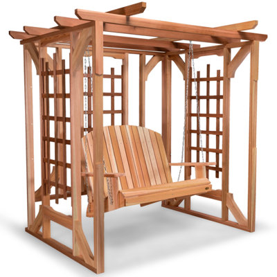  Cedar Pergola with Swing