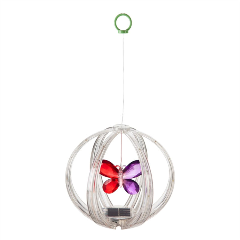 9.37'' Solar Powered Outdoor Hanging Light