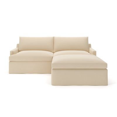 Wrenley 3-Piece Slipcovered Modular Sectional by Birch Lane