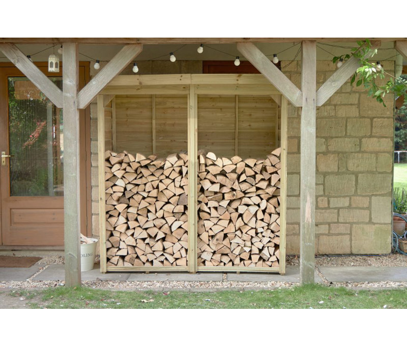 182.2cm W x 87cm D Wood Log Store