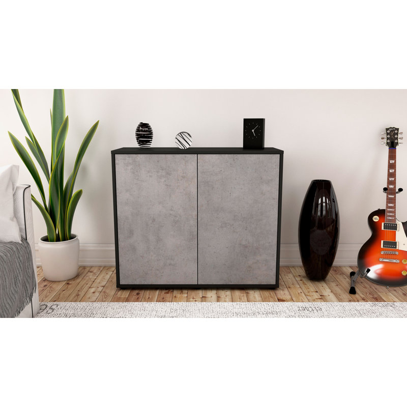 Quintara 92cm Sideboard, Anthracite/Concrete