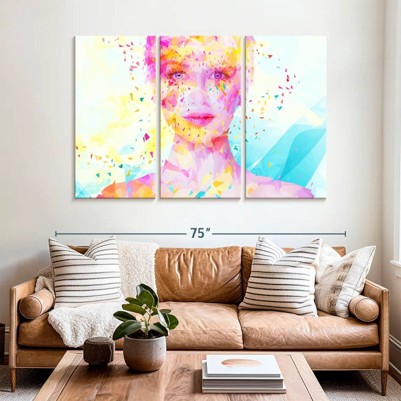 Leisha Turquoise, 42" H x 65" W