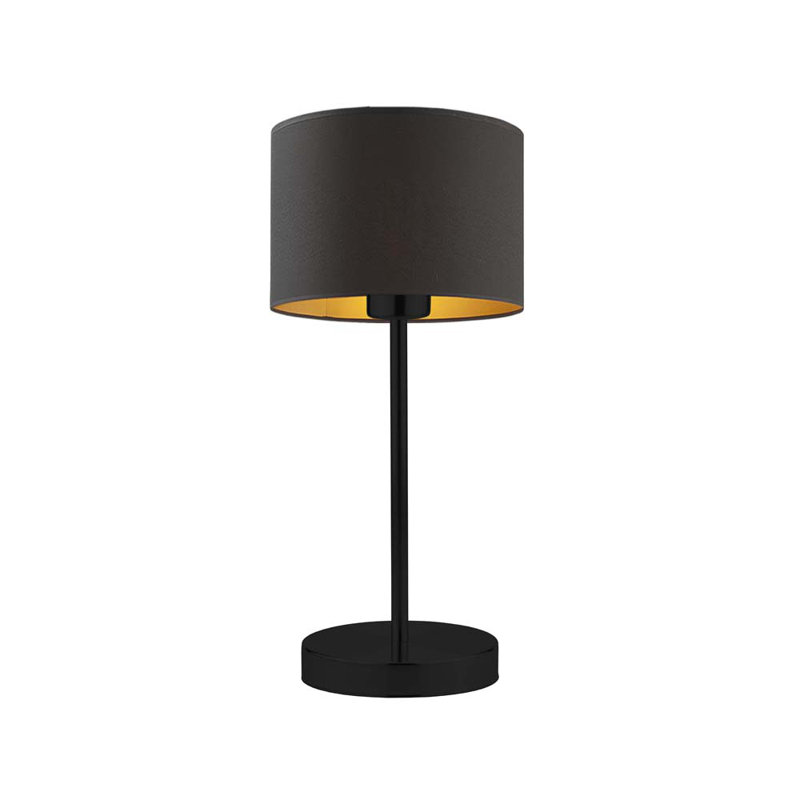 Arseny Metal Table Lamp, Black, Black