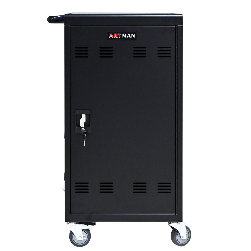 Mobile Charging Cart and Cabinet for Tablets Laptops, Convenient and Efficient Charging Solution for Multiple Devices.