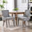 Bronze Nail Head Upholstered Side Dining Chair-1223319493