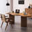 Brown Free Form Solid Wood desks-107978795