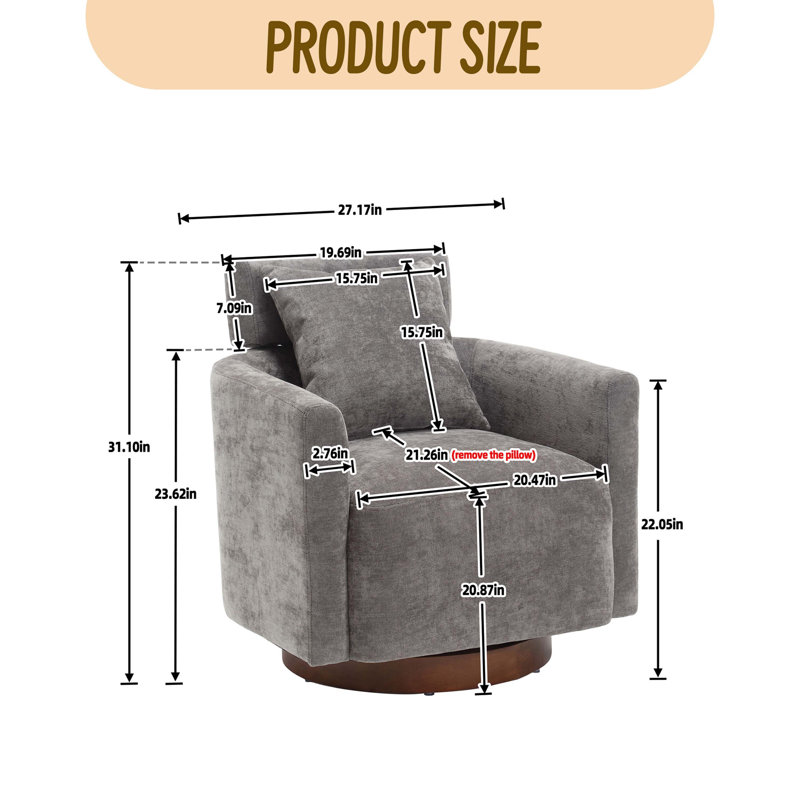 multi-gear adjustment backrest, soft and comfortable chenille fabric, ergonomic design  chair, Gray Chenille