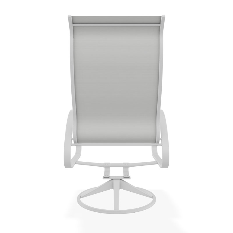 Aruba II Sling Aluminum Frame Supreme Swivel Rocker, White, White 6D Sunbrella®