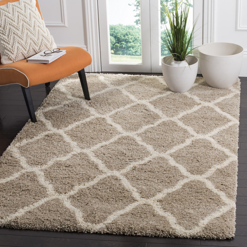 Tapis à poils longs Darrold Hudson, Rectangle 10 pi x 14 pi