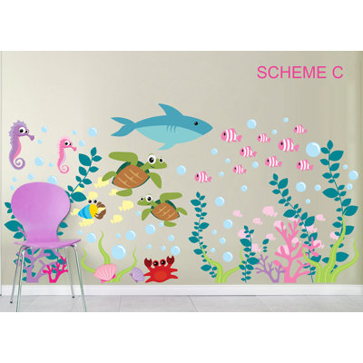 Nautical & Beach Non-Wall Damaging Wall Decal