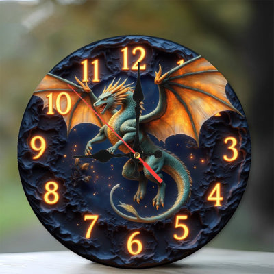 Horloge dragon fantastique