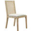 2 Dining Chair Collection - Solid Wood With Synthetic Cane Back, Upholstered Seat And Cushion, Assembly Tools Included Of 2 Wood, Required,
