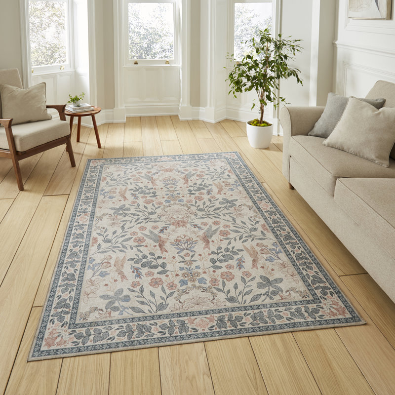 Vintage Look Digitally Printed Area Rug, Rectangle 122 x 170 cm