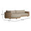 Canapé modulaire pour terrasse 133,5 po Marnier-1222291198