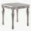 Table de bout platine avec pieds tournés
